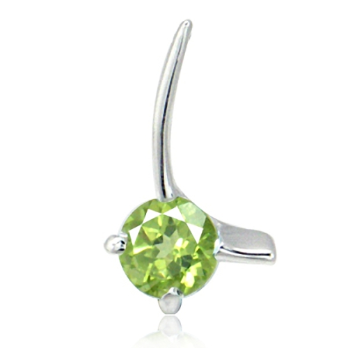 Vedhæng Med Peridot 14mm Kæde