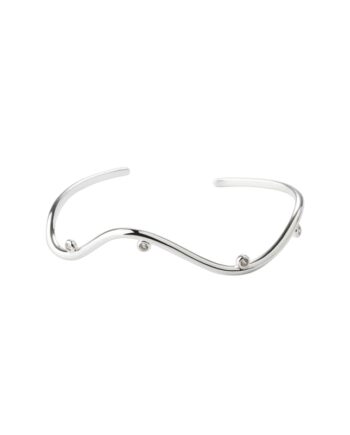 Wavy Bangle  Silver