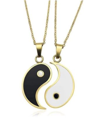 Yin Yang Venskabshalskæde Guld