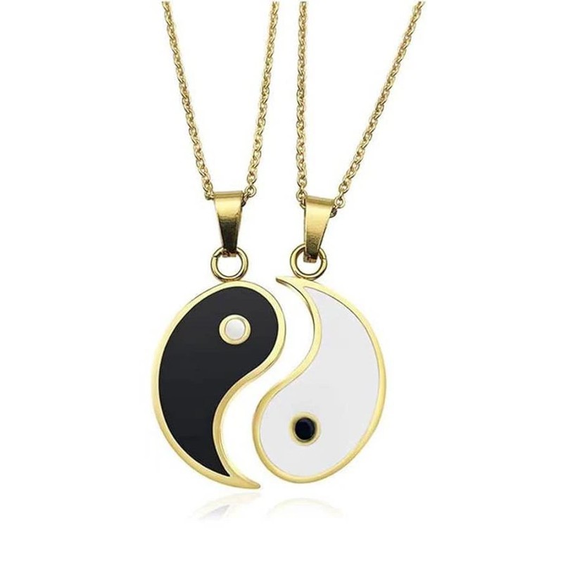Yin Yang Venskabshalskæde Guld